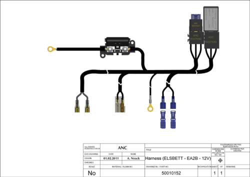 Ledningsnet  (EA2B) -1-tanken-kit